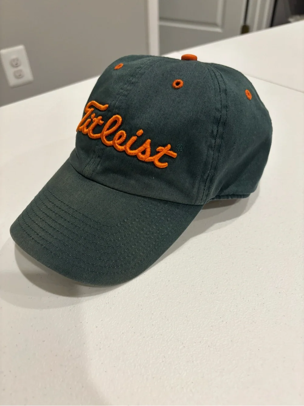 Vintage Titleist Miami Hurricanes Twins Cap Green and Orange Golf